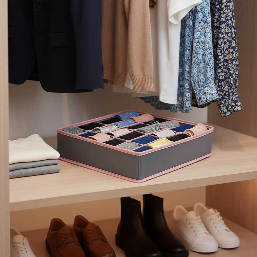 Homie 24 Grid Socks & Underwear Organizer