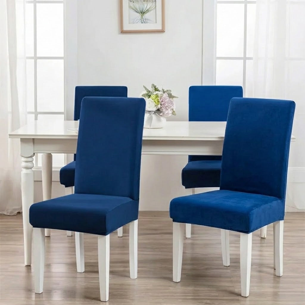 Homie Flexible Jersey Cotton Chair Covers – Stretchable, Washable & Anti-Slip