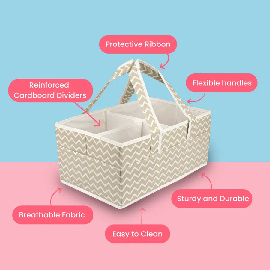 Diaper Caddy Organizer | Keep Baby Essentials Organized