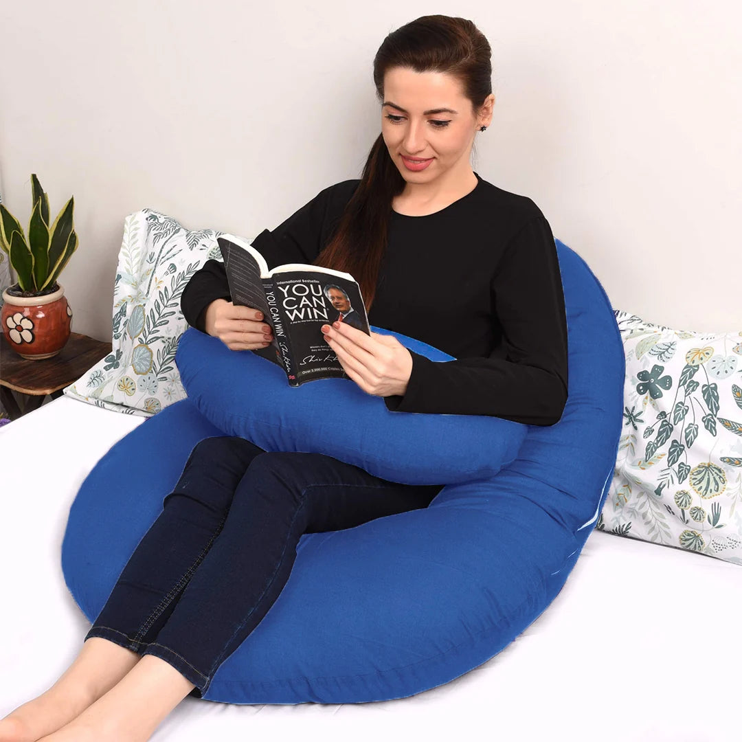 Homie Full Body Pregnancy Pillow – Soft Cotton Maternity Support Pillow
