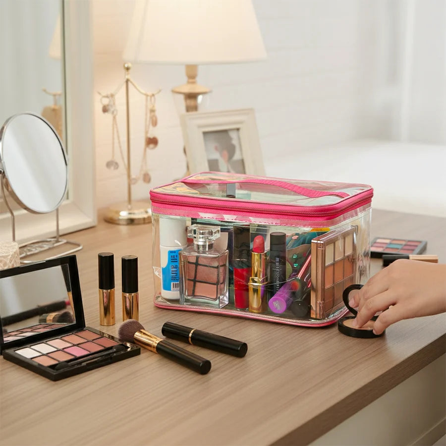HOMIE Waterproof Transparent PVC Makeup Bag