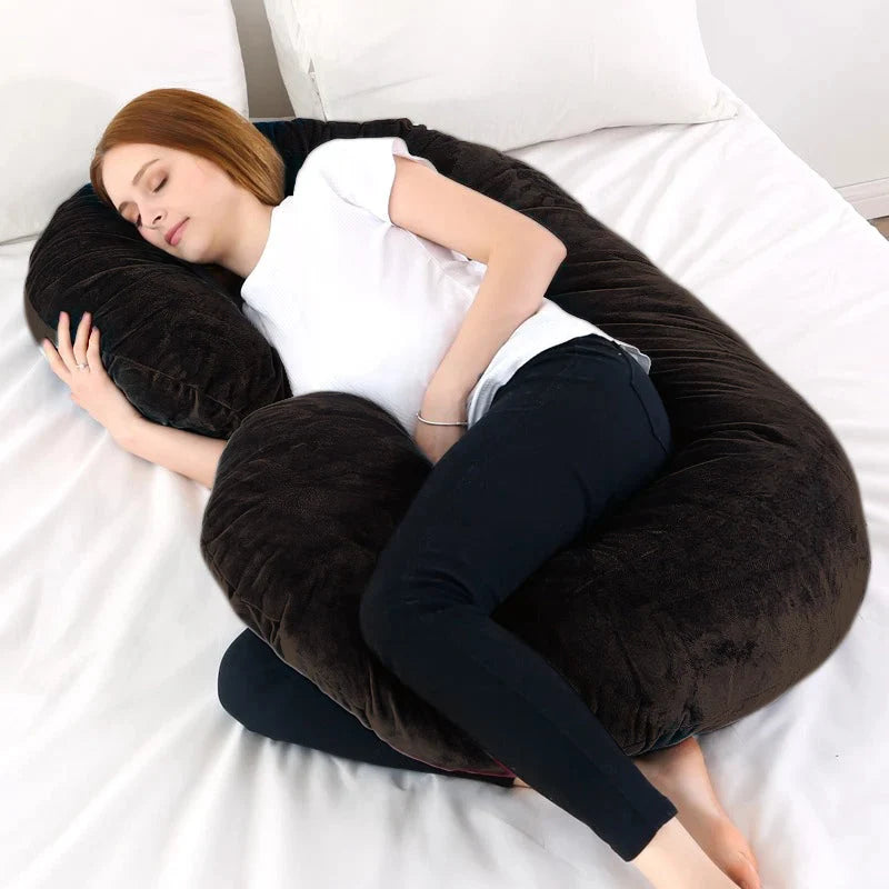 Homie C-Shaped Velvet Maternity Pillow