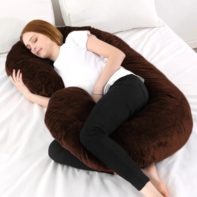 Homie C-Shaped Velvet Maternity Pillow