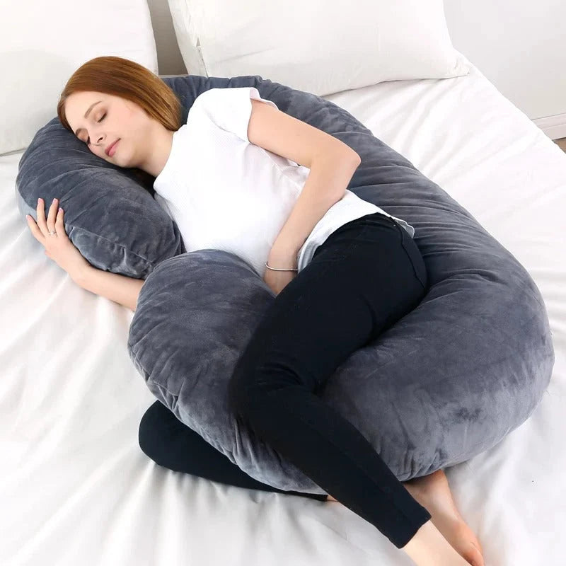 Homie C-Shaped Velvet Maternity Pillow