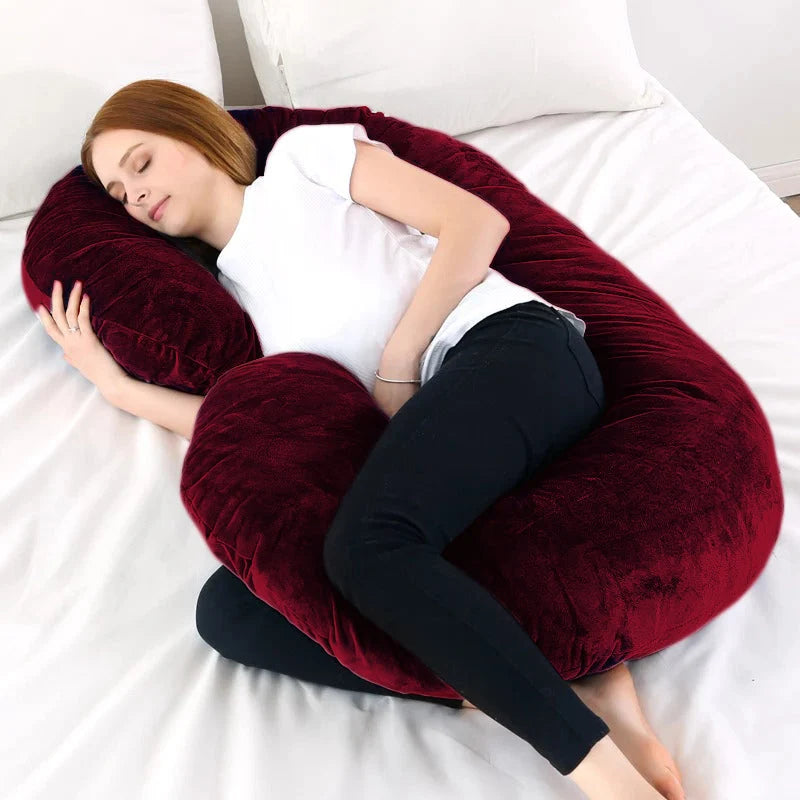 Homie C-Shaped Velvet Maternity Pillow