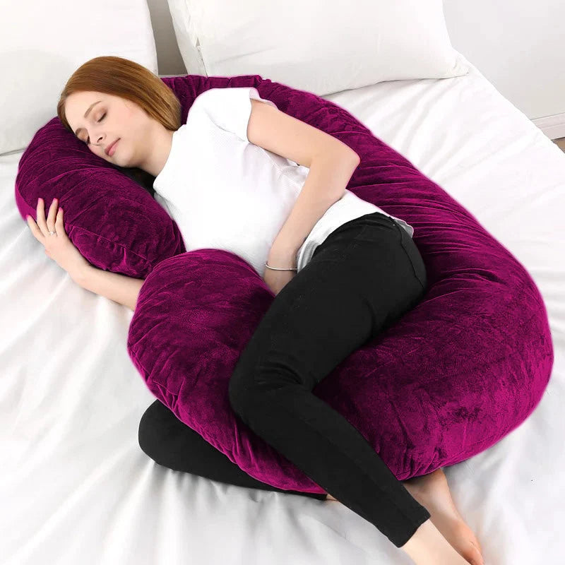 Homie C-Shaped Velvet Maternity Pillow