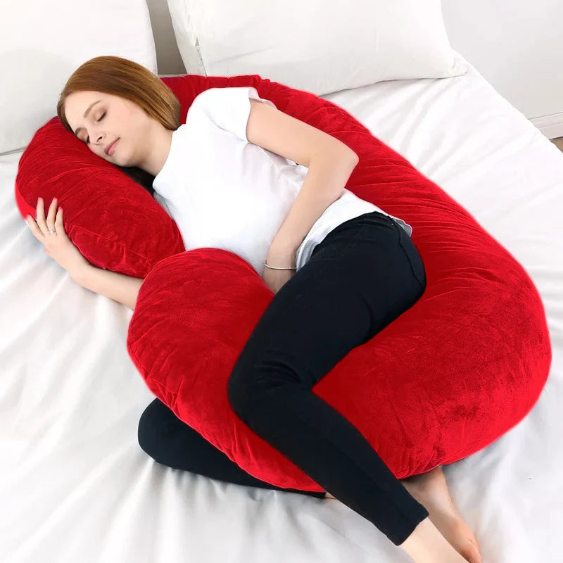 Homie C-Shaped Velvet Maternity Pillow