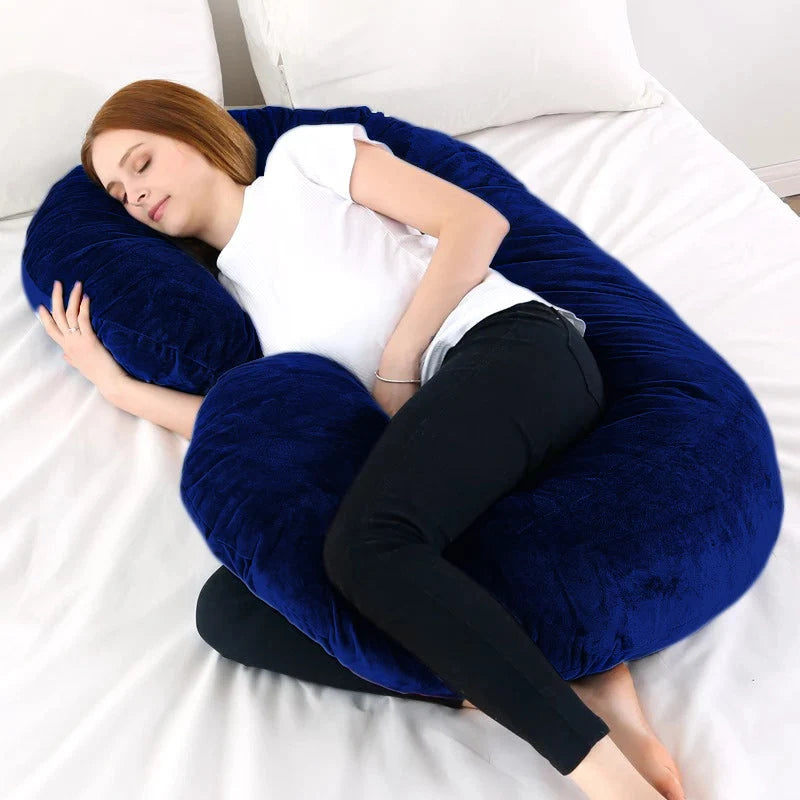 Homie C-Shaped Velvet Maternity Pillow