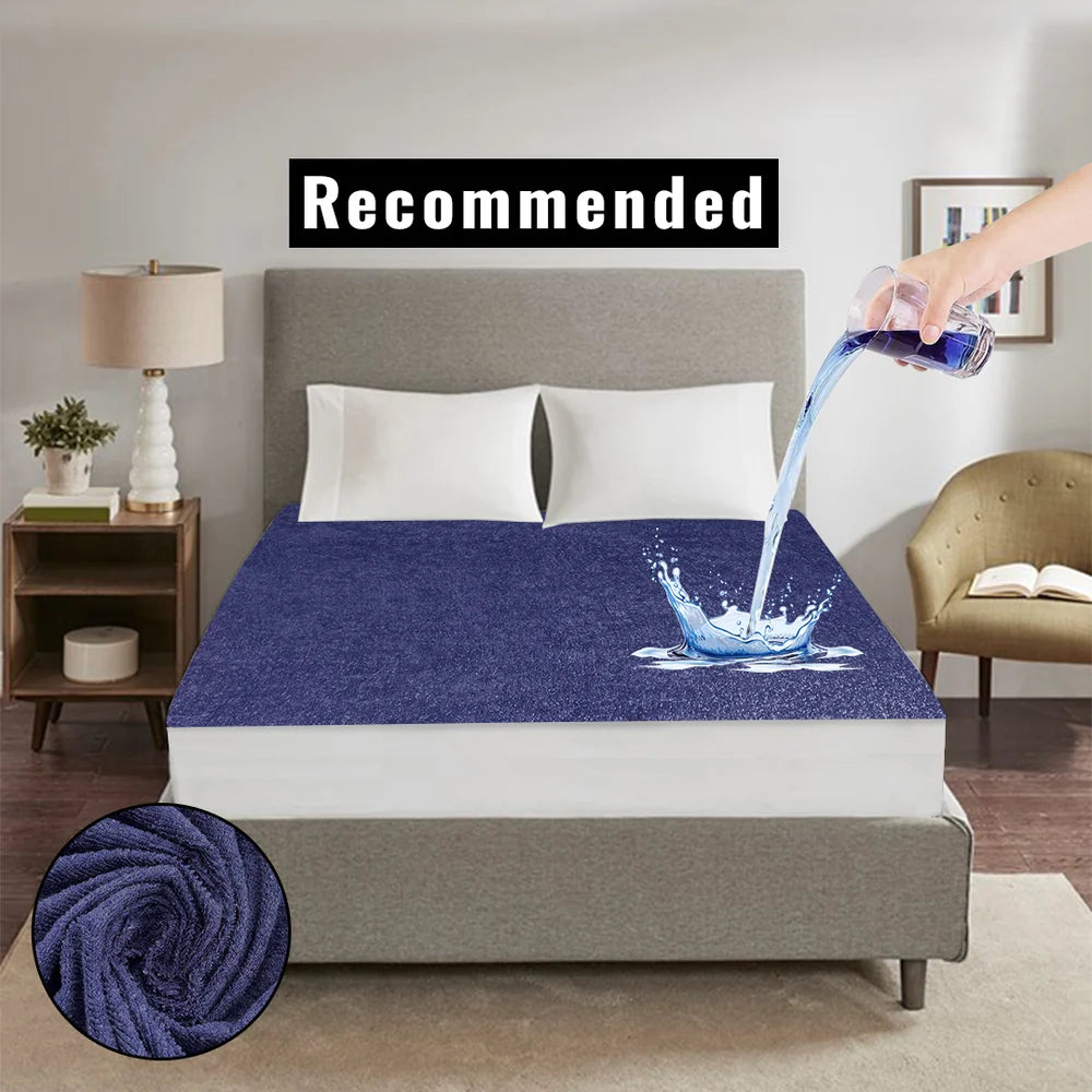 Homie Terry Cotton Mattress Protector – 100% Waterproof, Soft & Breathable