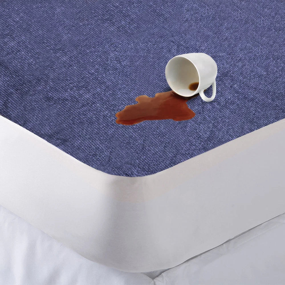Homie Terry Cotton Mattress Protector – 100% Waterproof, Soft & Breathable
