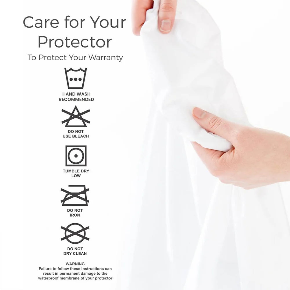 Homie Terry Cotton Mattress Protector – 100% Waterproof, Soft & Breathable