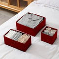 Pack of 3 Homie Drawer Organizers | Dyed Maroon