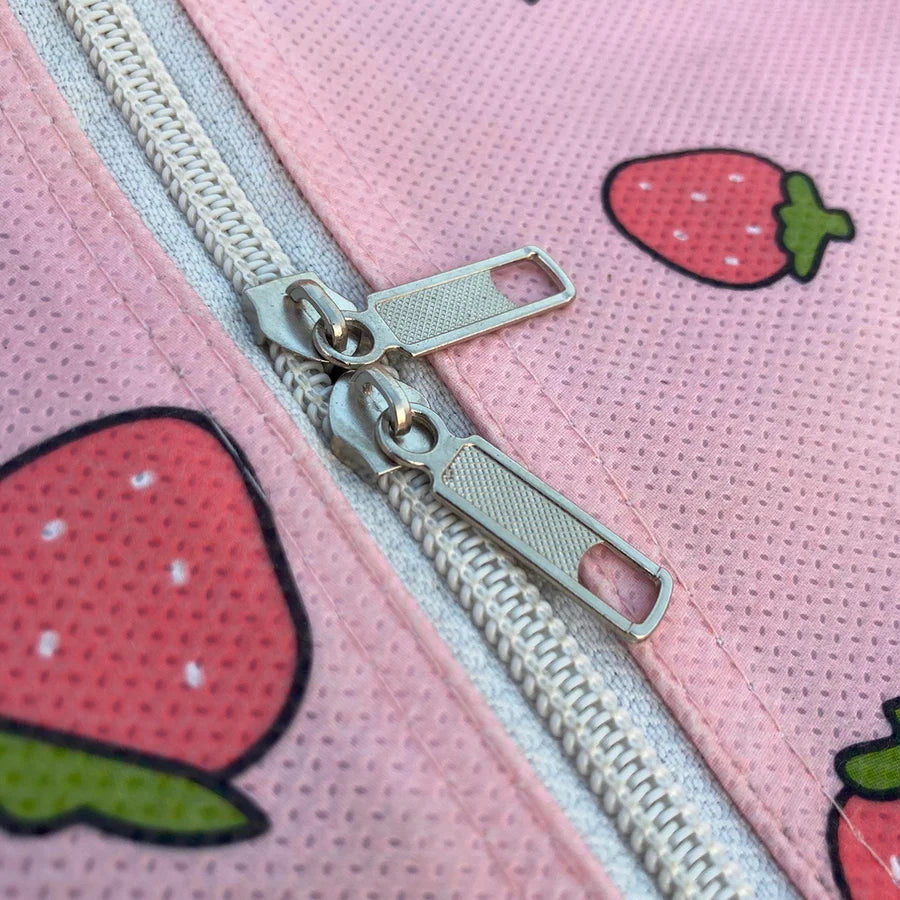 HOMIE 120 GSM Non-Woven Storage Bag – Strawberry & Bear